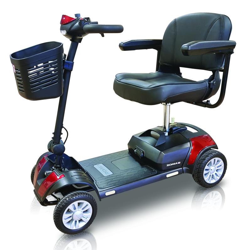 A Dallas DX Red Mobility Scooter